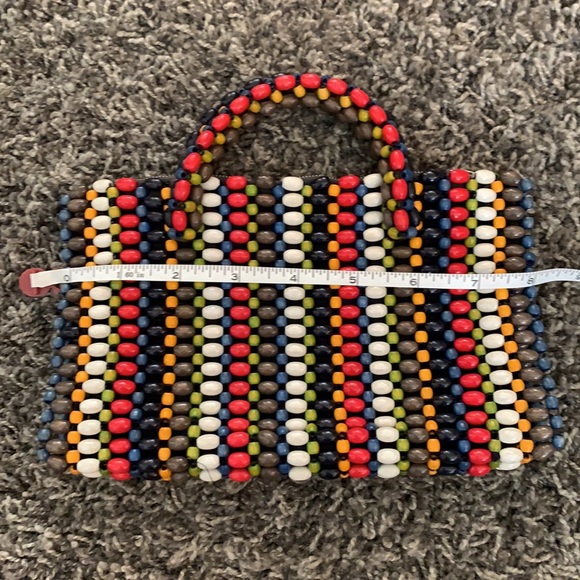 Vintage colorful beaded purse - Picture 2 of 6